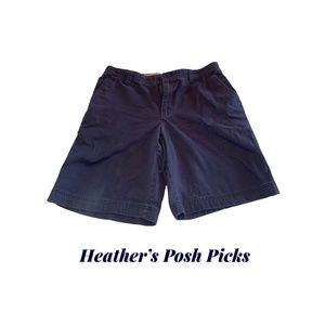 MEN'S IZOD SALTWATER NAVY BLUE KHAKI SHORTS SIZE 36 WAIST